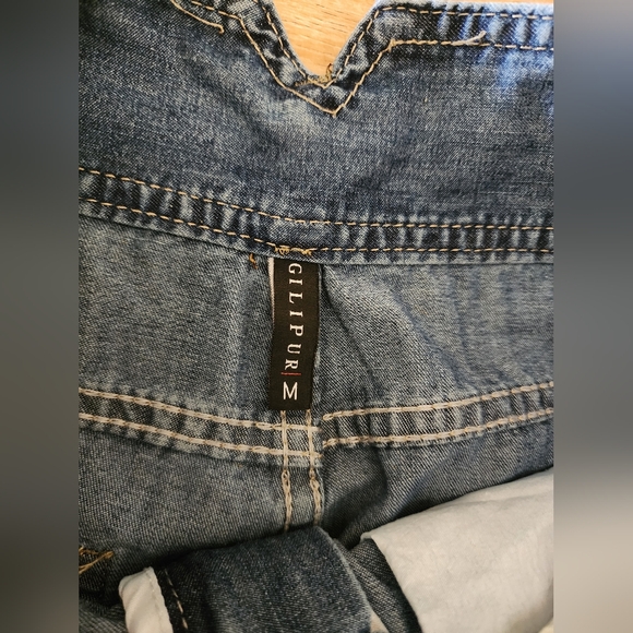 Gilipur High Waist Cargo Jeans Pants Womens M Casual Utility Lightweight - Picture 4 of 7